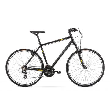 Bicicleta de Trekking pentru barbati Romet Orkan M Negru/Auriu 2022 Bicicleta de Trekking pentru barbati Romet Orkan M Negru/Auriu 2022