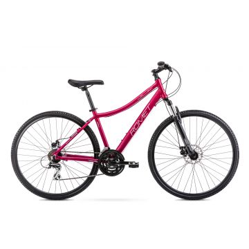 Bicicleta de Trekking pentru femei Romet Orkan 1 D Roz inchis 2022 Bicicleta de Trekking pentru femei Romet Orkan 1 D Roz inchis 2022