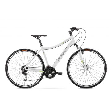Bicicleta de Trekking pentru femei Romet Orkan 2 D Alb/Lime 2022 Bicicleta de Trekking pentru femei Romet Orkan 2 D Alb/Lime 2022