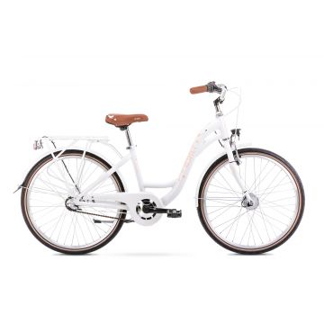 Bicicleta pentru copii Romet Panda 2 Alb/Roz 2022