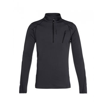 Mid layer Barbati Protest Humans 1/4 Zip Top Asphalt Gri inchis