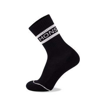 Sosete Merino Unisex Mons Royale Unisex Signature Crew Black/White Negru