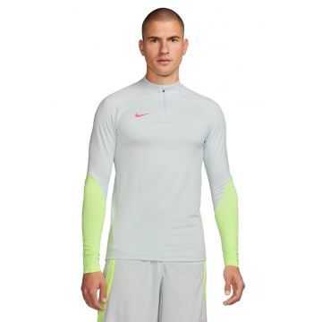 Bluza cu tehnologie Dri-FIT si maneci raglan pentru fotbal - Gri deschis/Verde neon