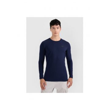 Bluza sport barbati  maneca lunga - slim - bleumarin - material rezistent