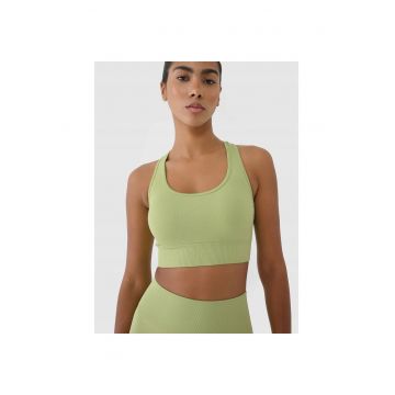 Bustiera sport -  antrenament fara cusaturi - sustinere redusa - verde -
