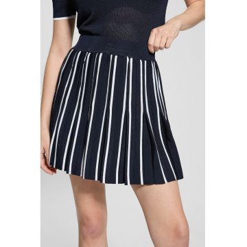 Fusta cu pliuri - pentru fitness - Alb/Albastru ultramarin