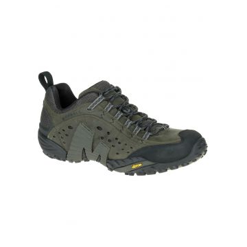Ghete trekking barbati Intercept J559595 -  Piele nabuc - Kaki - Kaki