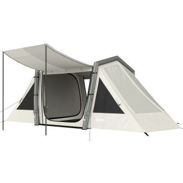 Outsunny Cort gonflabil 6 persoane Montare rapidă Cort outdoor pentru camping cu 2 dormitoare Antreu Fereastră | Aosom Romania