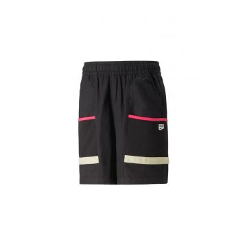 Pantaloni scurți Cargo  Downtown - negru - poliester