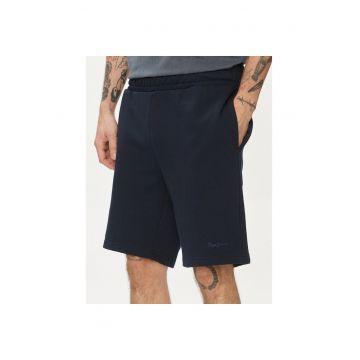 Pantaloni scurti din bumbac cu logo mic