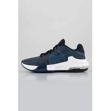 Pantofi cu imprimeu logo pentru baschet Air Max Impact 4 - Negru/Bleumarin