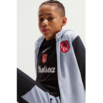 Trening cu fermoar pentru fotbal Chelsea F.C. SE - Negru/Gri cenusiu