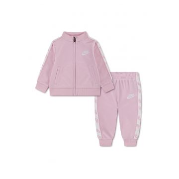 Trening cu logo - Alb murdar/Roz prafuit