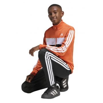 Trening cu logo si fermoar Tiberio - Alb/Negru/Portocaliu pal