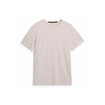 Tricou Antrenament Barbati -  Uscare Rapida - Material Sintetic Durabil - Crem - Crem