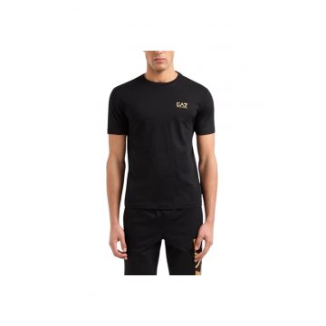 Tricou  EA7 Train Core Id SS25 40775 - Auriu/Negru