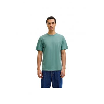Tricou JACK &JONES College Logo Crew Neck 57481 - Verde