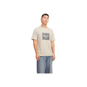 Tricou JACK &JONES Tarmac Camo Front 39885 - Bej