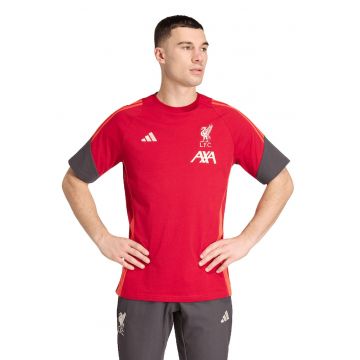 Tricou pentru fotbal Liverpool - Rosu/Gri inchis