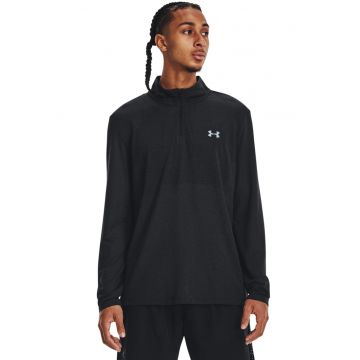 Bluza fara cusaturi pentru alergare Stride - Negru