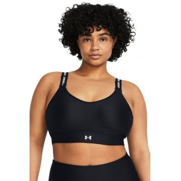 Bustiera cu barete logo pentru antrenament Infinity Mid 2.0 - Negru