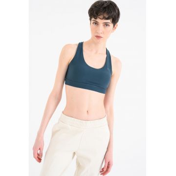 Bustiera cu bretele incrucisate pe partea din spate pentru antrenament Cloudspun - Verde englez