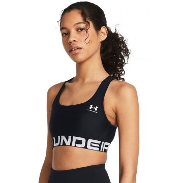 Bustiera cu decupaj pe partea din spate cu logo - pentru antrenament Authentics - Negru