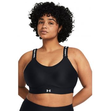 Bustiera cu logo - pentru fitness Infinity High 2.0 - Negru