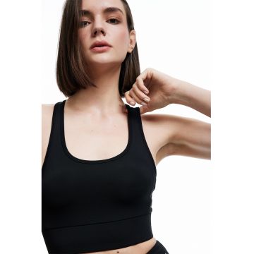 Bustiera cu model uni - Negru