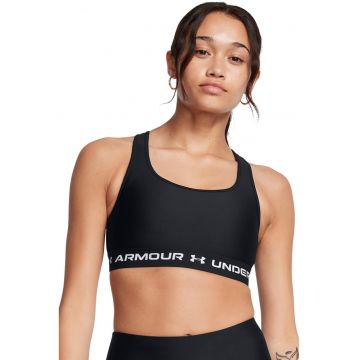 Bustiera cu sustinere medie pentru fitness - Negru stins