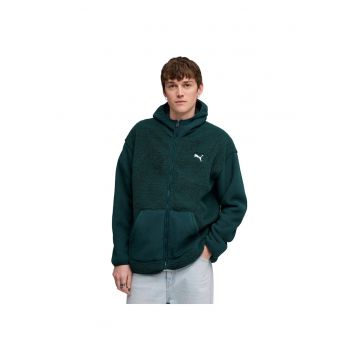 Hanorac barbati  Ess Elevated Relaxed Winterized Full-zip - Verde