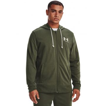 Hanorac cu fermoar pentru antrenament Rival Terry - Kaki