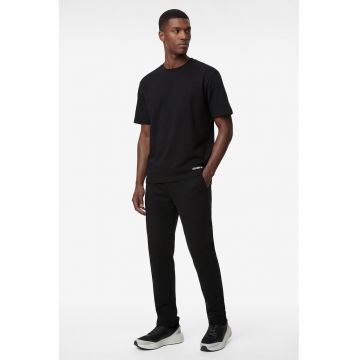 Pantaloni de trening pentru fitness cu talie elastica - Negru