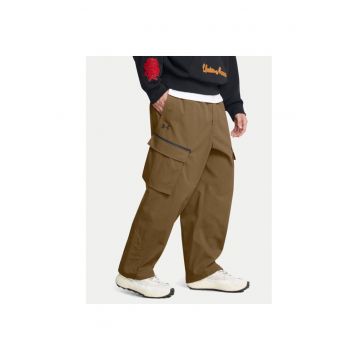 Pantaloni din material Unstoppable 1388827 Maro Loose Fit - Poliester