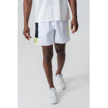 Pantaloni scurti cu logo - pentru baschet Zone 7 - Alb/Verde lime