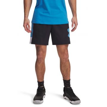 Pantaloni scurti cu logo - pentru baschet Zone 7 - Negru