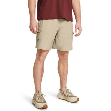 Pantaloni scurti cu snur de ajustare interior pentru antrenament - Negru/Bej deschis