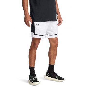 Pantaloni scurti cu snur - pentru baschet Baseline - Negru/Alb optic