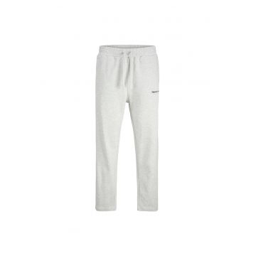 Pantaloni sport barbati - Jack Jones - bumbac/poliester - gri