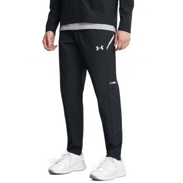 Pantaloni tricotati cu talie elastica - pentru fitness - Alb/Negru