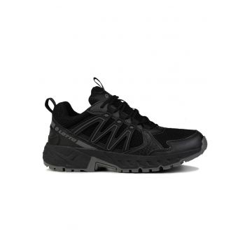 Pantofi sport barbati  NAHUNTA - negru - material sintetic - profil jos -