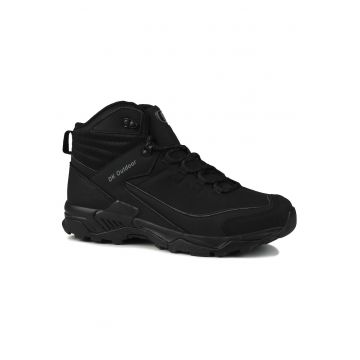 Pantofi sport barbati  trekking - negru - material sintetic - talpa cauciuc