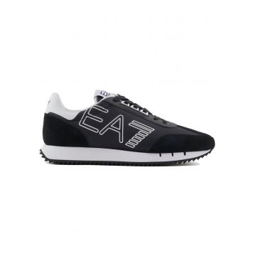 Pantofi sport  EA7 Black & White Vintage 40634 - Alb/Negru