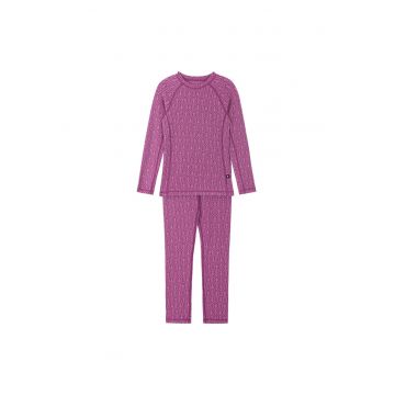 Set lenjerie termica pentru copii -  violet -