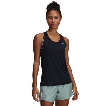 Top cu decupaj pe partea din spate - pentru fitness Knockout - Negru