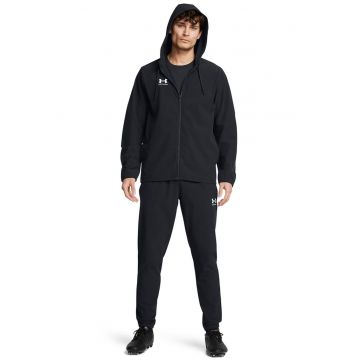 Trening cu gluga pentru fotbal Challenger - Alb/Negru