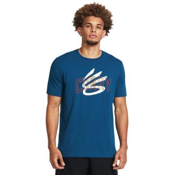 Tricou cu decolteu rotund pentru baschet - Bleumarin