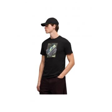 Tricou  Graphic Sneaker 58823 - Negru