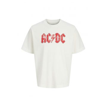 Tricou JACK &JONES AC DC Crew Neck 50198 - Alb