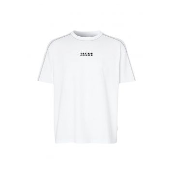 Tricou JACK &JONES Costance Minimal Text 48854 - Alb